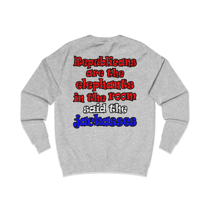 donkeys and elephants - Men's Sweatshirt