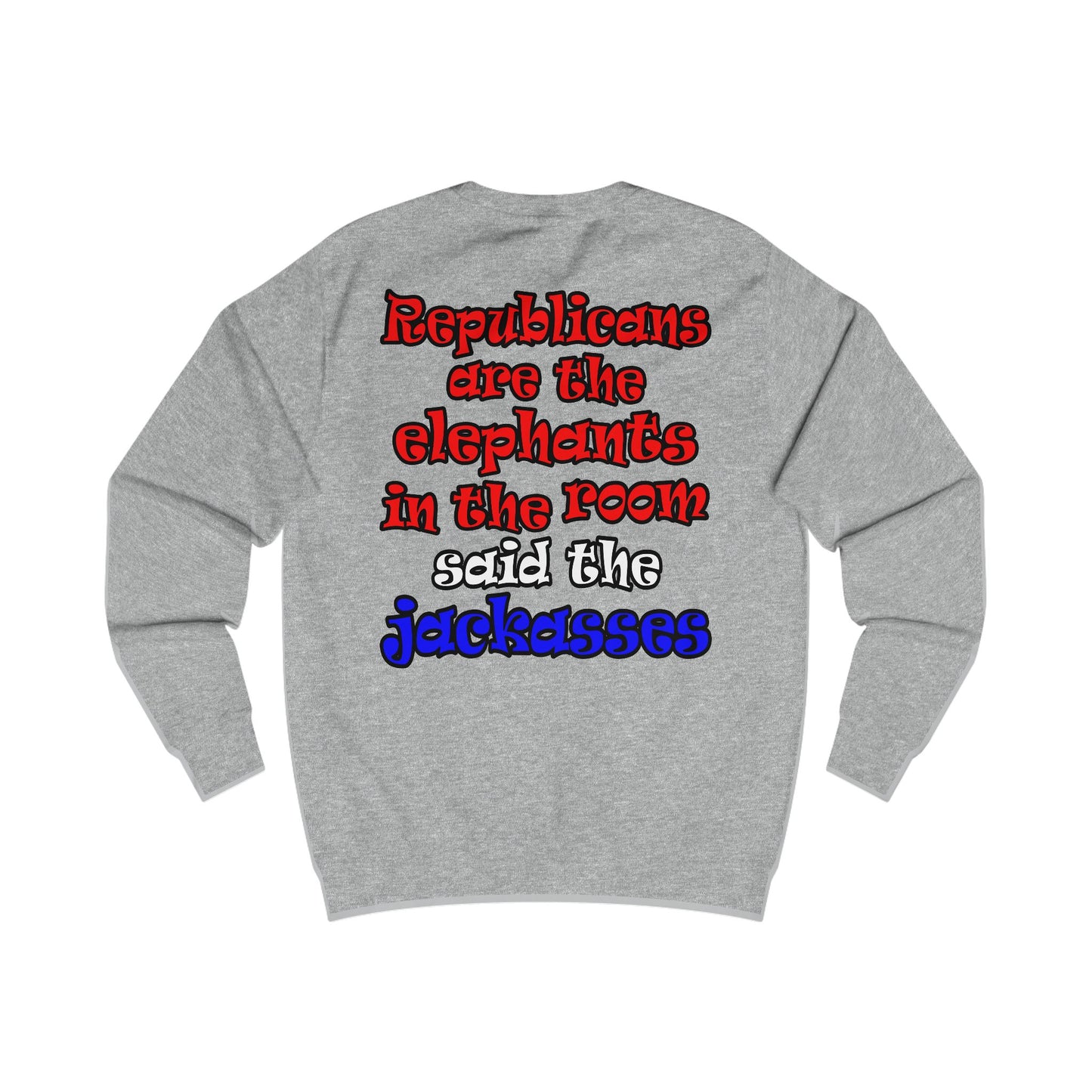 donkeys and elephants - Men's Sweatshirt