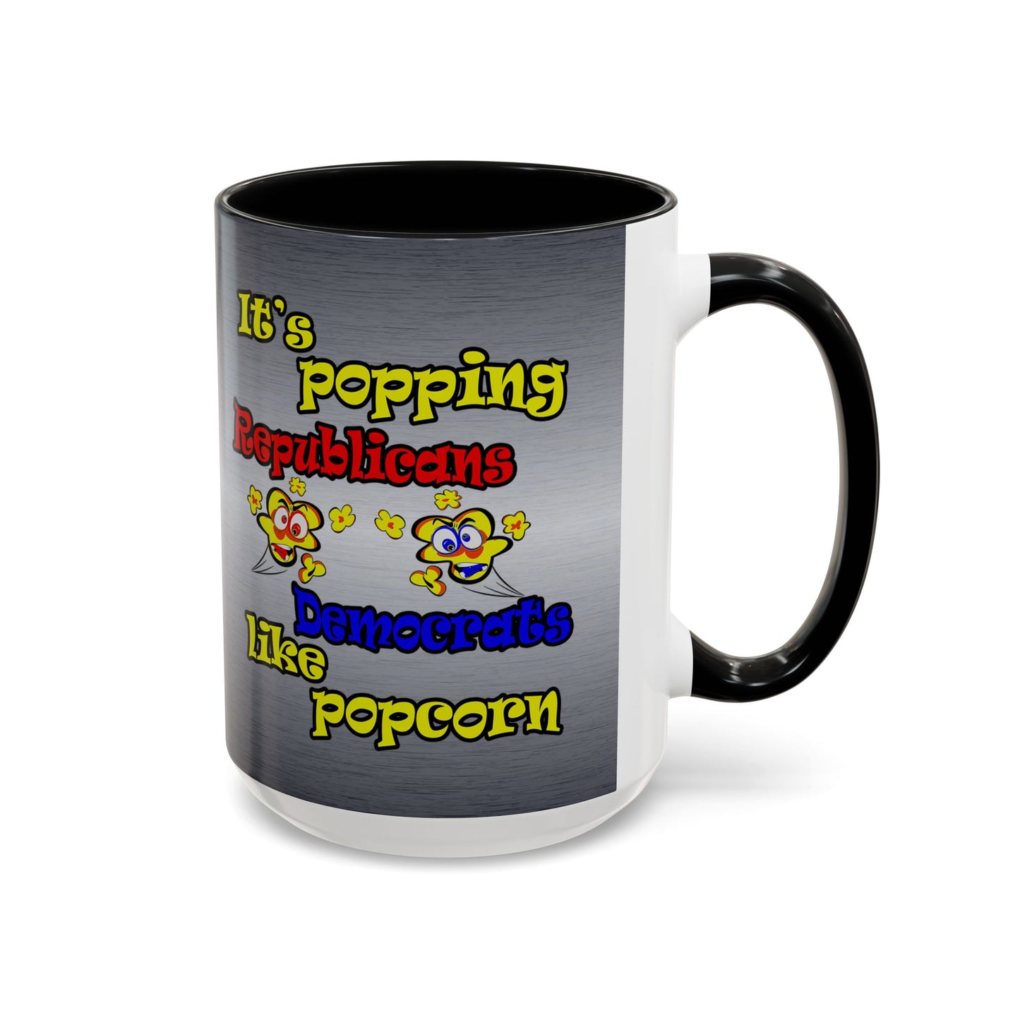 popping like popcorn - Accent Mug (brushed nickel)