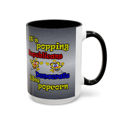 popping like popcorn - Accent Mug (brushed nickel)