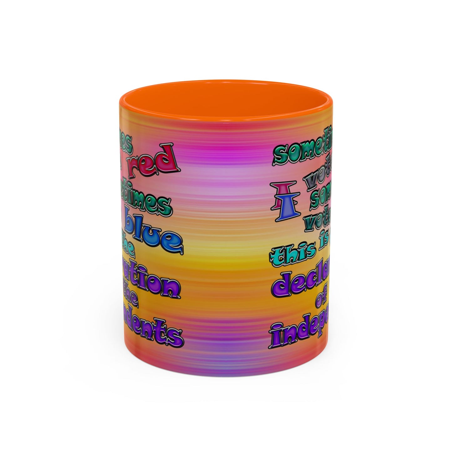 declaration of the independents - Accent Mug (color blur)