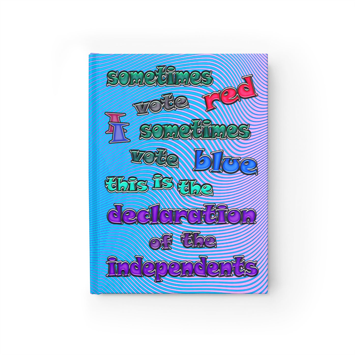 declaration of the independents - journal-blank (light blue-purple wave)