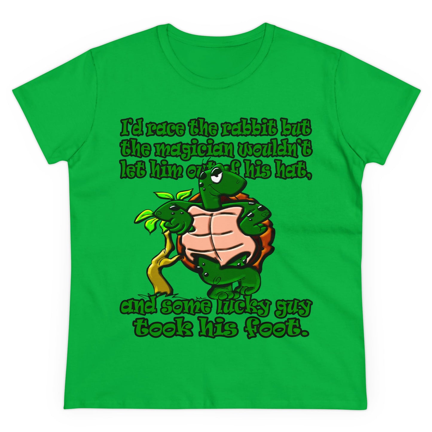 turtle race - Women's Midweight Cotton Tee