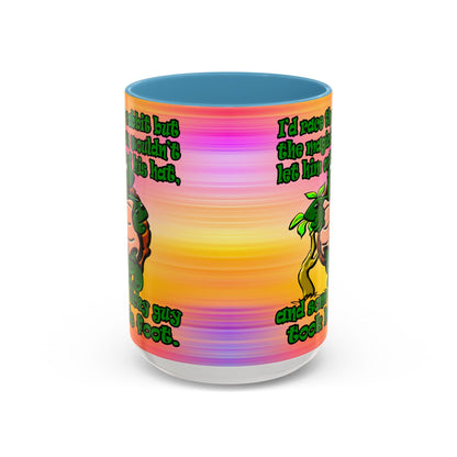 turtle race - Accent Mug (color blur)