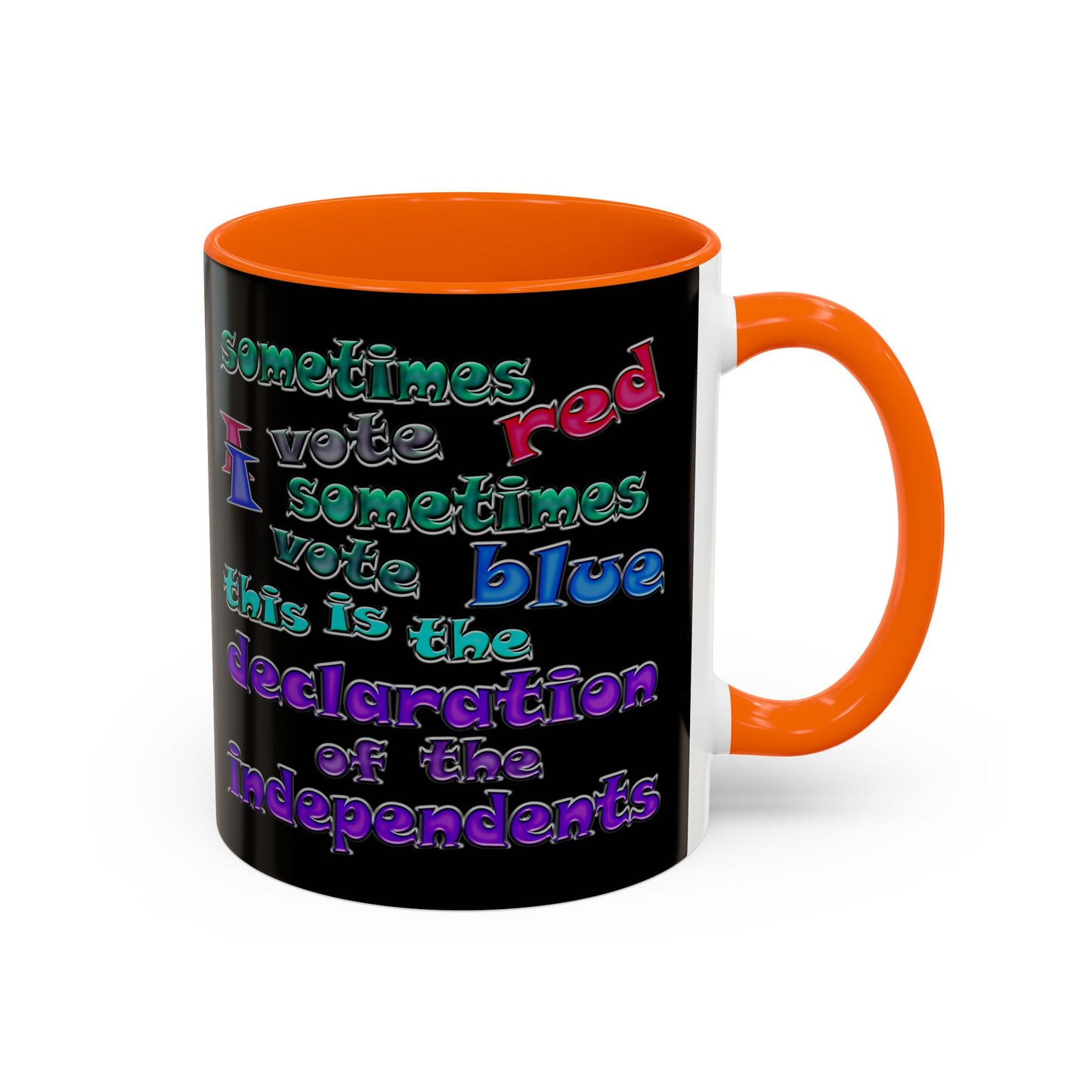 declaration of the independents - Accent Mug (black)