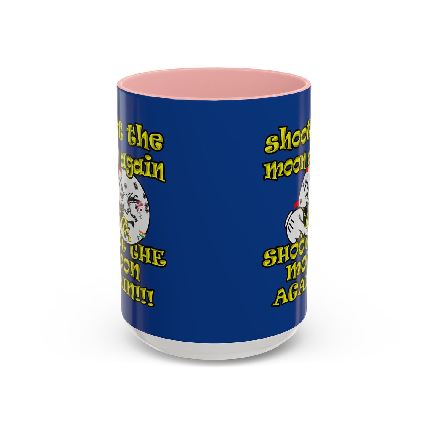 shoot the moon again - Accent Mug (dark blue)
