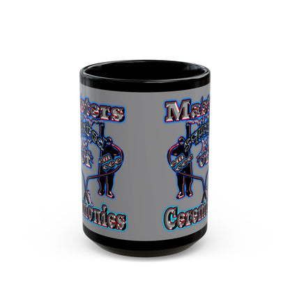 em cee squared - Black Mug (grey)