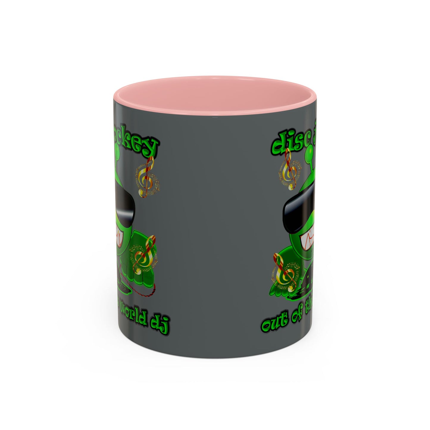 disc jockey - Accent Mug (dark grey)