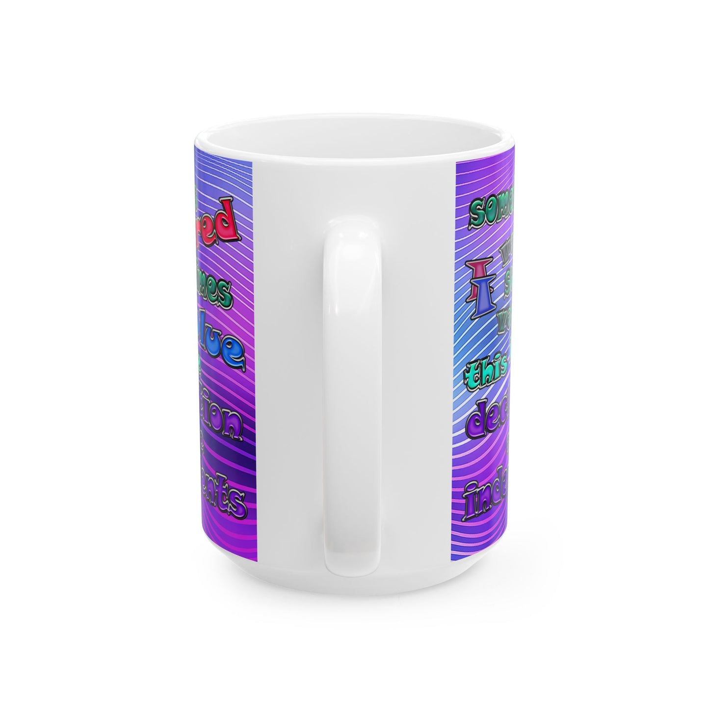 declaration of the independents - White Mug (purple wave)