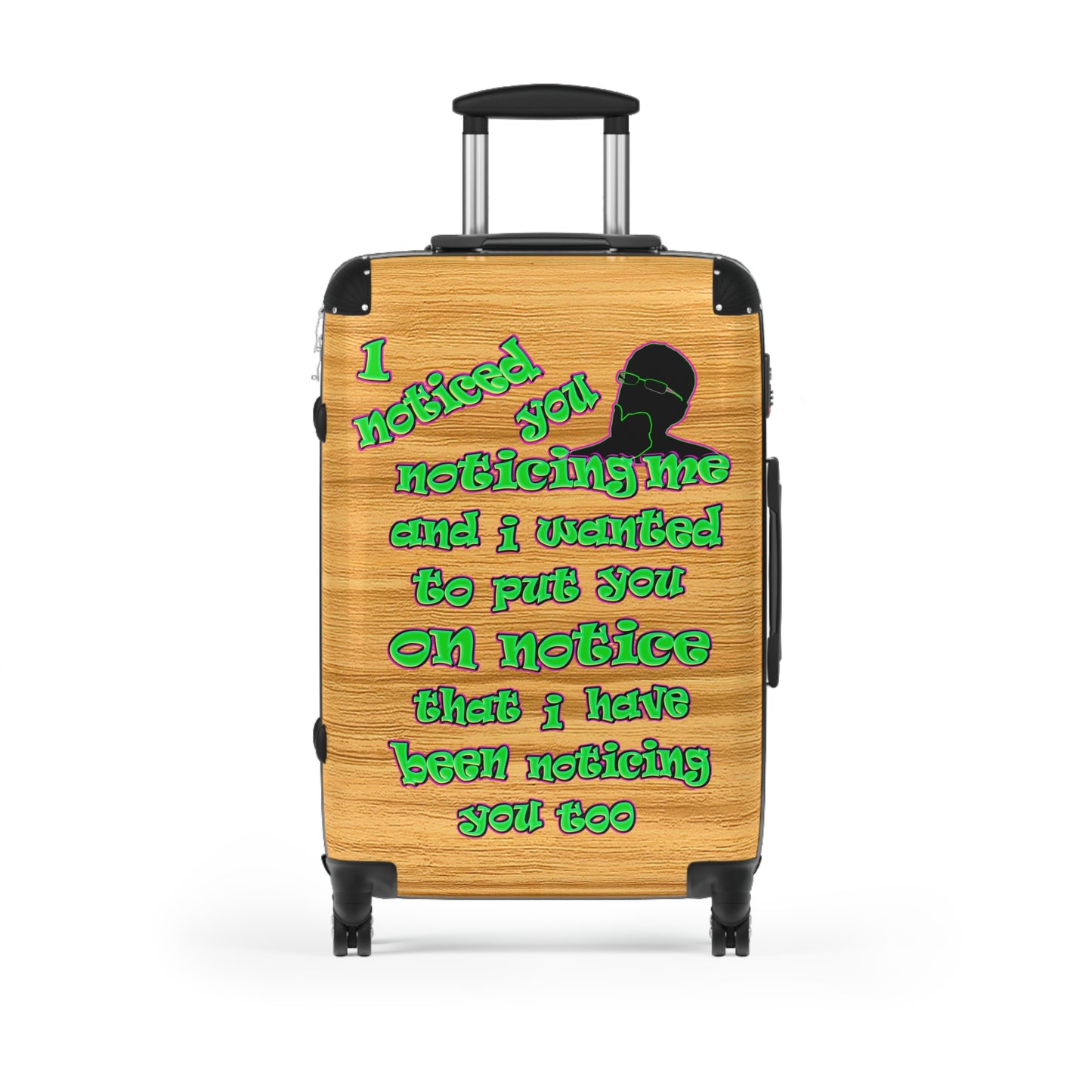 noticed you noticing - Suitcase (butterscotch wood finish)