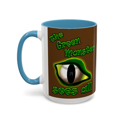 green monster - Accent Mug (brown)