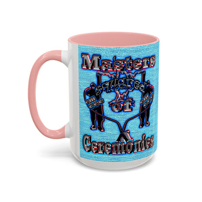 em cee squared - Accent Mug (faded dark blue)
