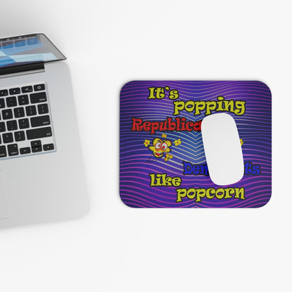 popping like popcorn - Mouse Pad (Rectangle) (purple wave)