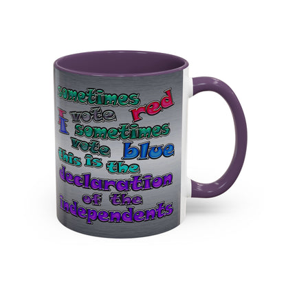 declaration of the independents - Accent Mug (brushed nickel)