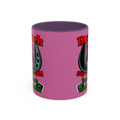 my luck - Accent Mug (light pink)