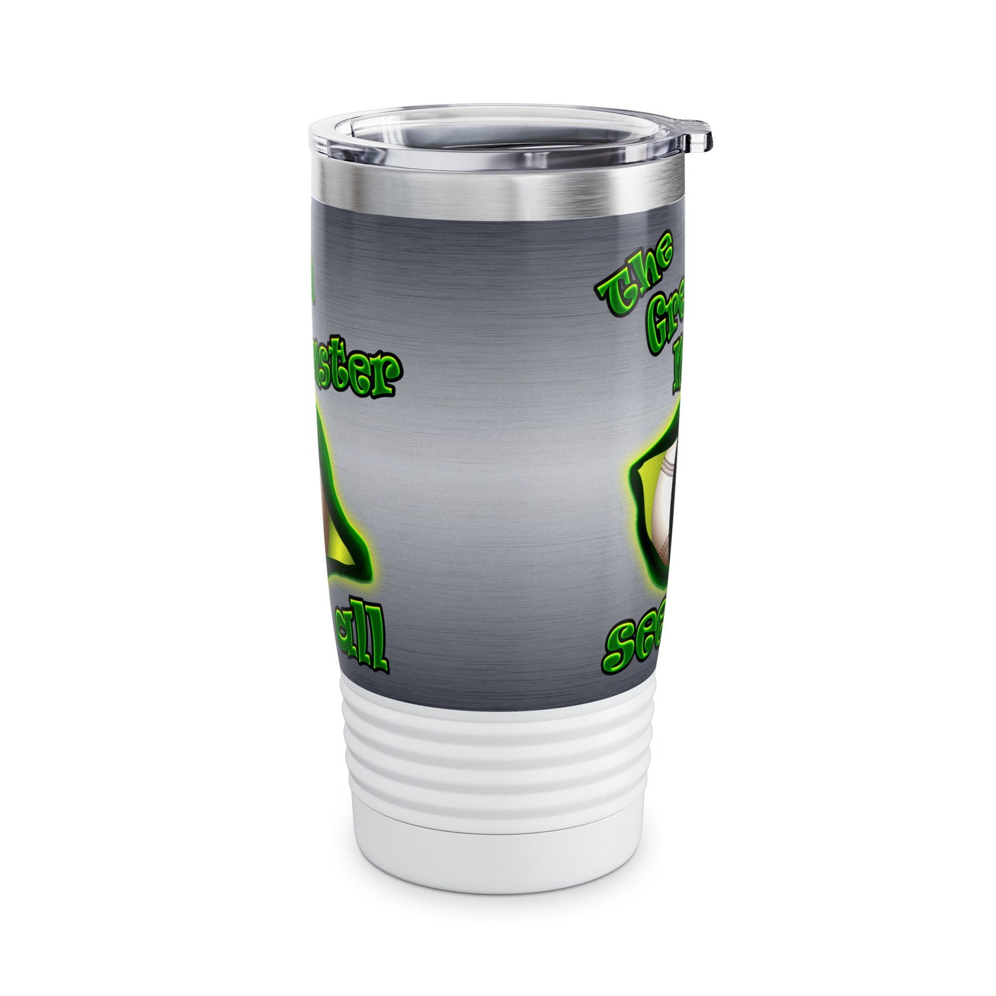 green monster - Ringneck Tumbler, 20oz (brushed nickel)