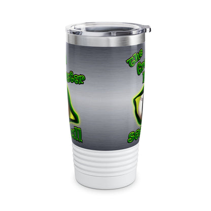 green monster - Ringneck Tumbler, 20oz (brushed nickel)