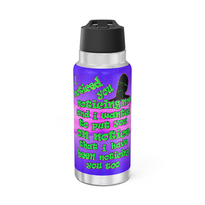 noticed you noticing - Gator Tumbler, 32oz  (purple-pink wave)