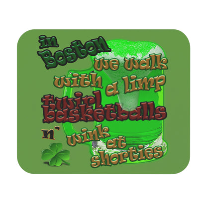 celtics logo - Mouse Pad (Rectangle) (green)