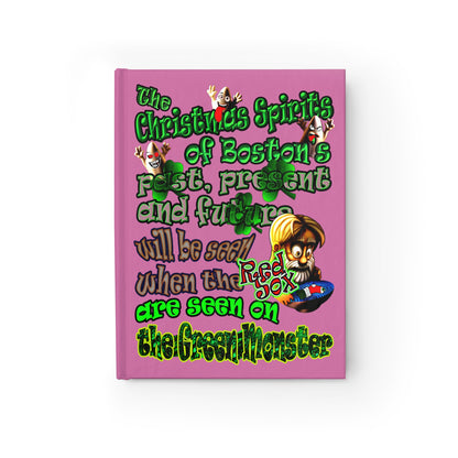 christmas spirits of boston - journal-lined (light pink)