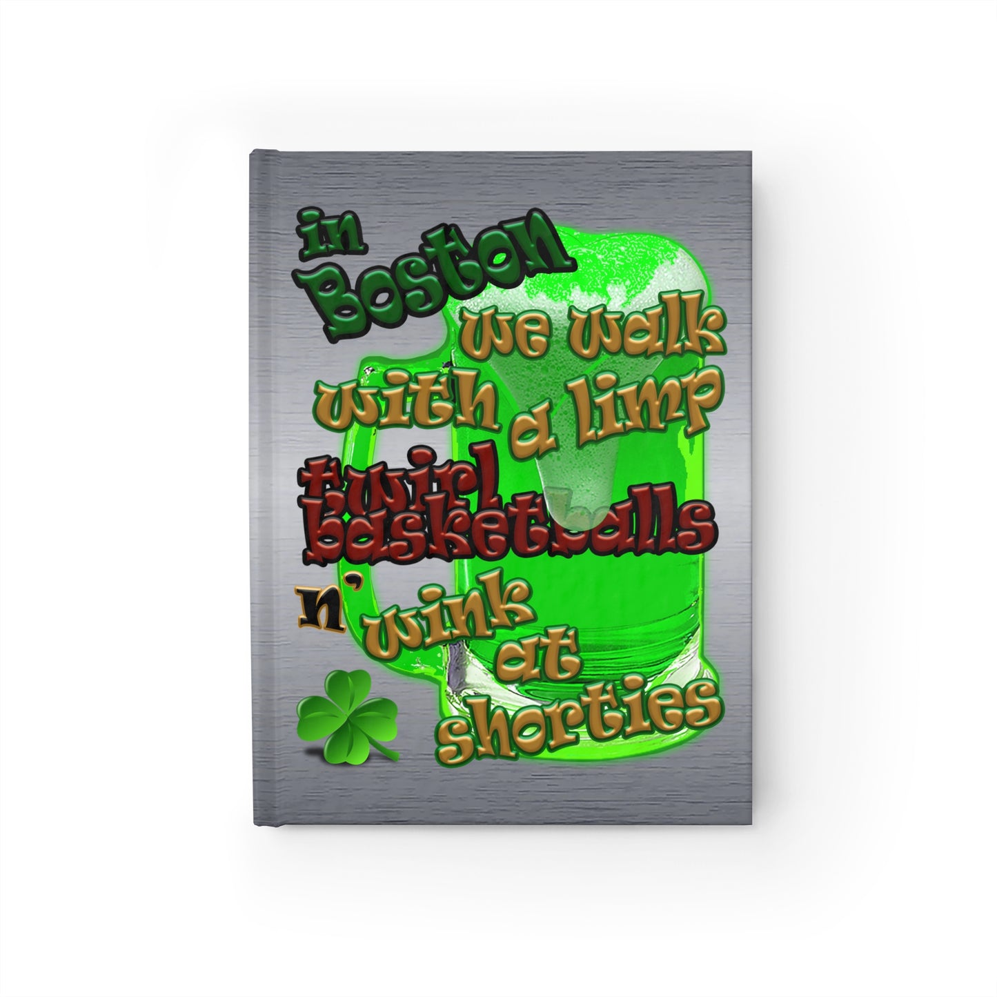 celtics logo - journal-blank (brushed nickel)