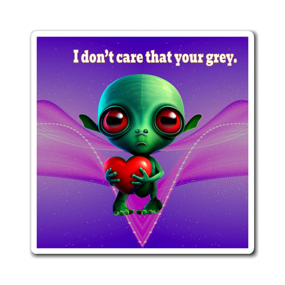 I don't care that your grey - Magnets - (purple-pink wave)