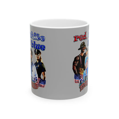 rw&b lives matter - White Mug (light grey)