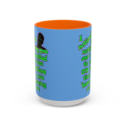 noticed you noticing - Accent Mug (light blue)