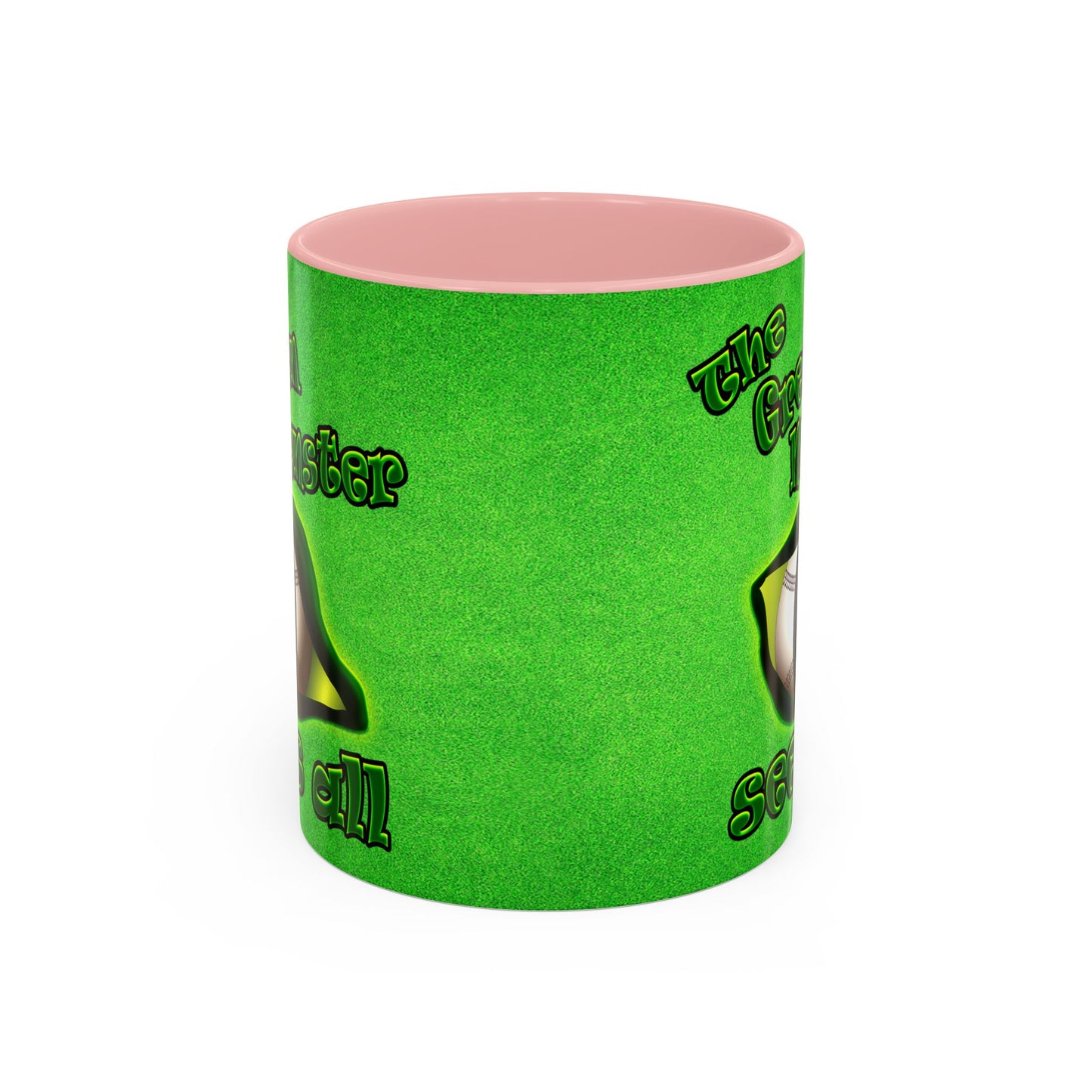 green monster - Accent Mug (green turf)