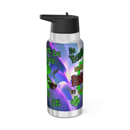 celtics logo - Gator Tumbler, 32oz  (grey-pink wave)