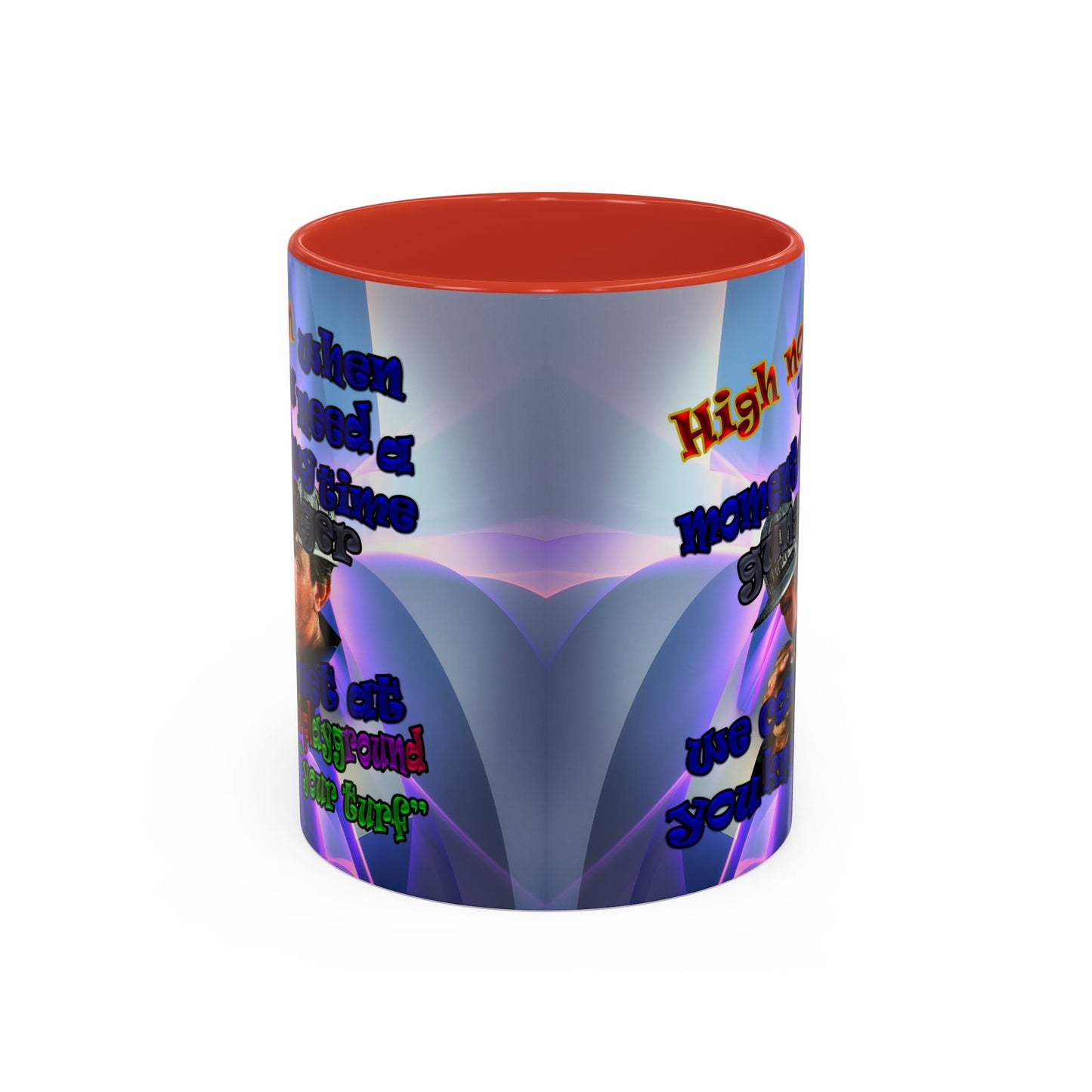 high noon - Accent Mug (grey-pink wave)
