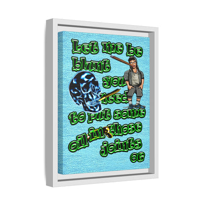og - framed canvas art (faded blue)