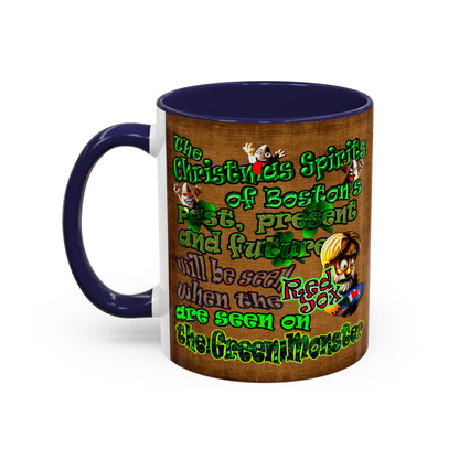 christmas spirits of boston - Accent Mug (brown papyrus)