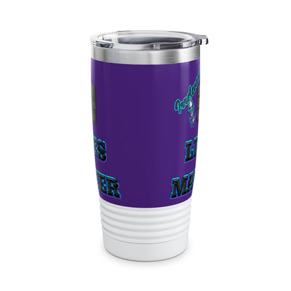 irrelevant - Ringneck Tumbler, 20oz (purple)