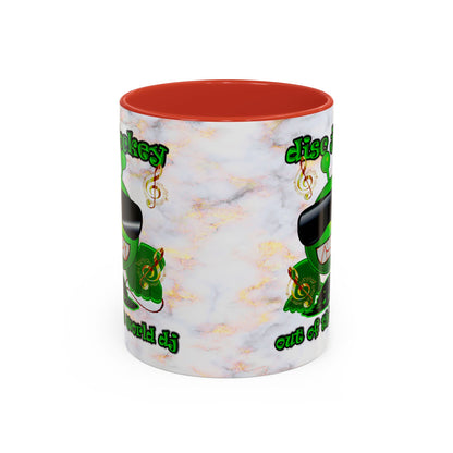 disc jockey - Accent Mug (white marble)