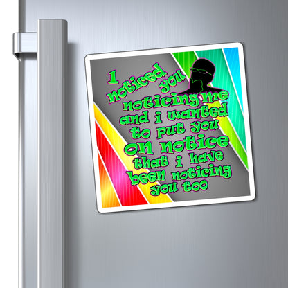 noticed you noticing - Magnets - (rainbow split)