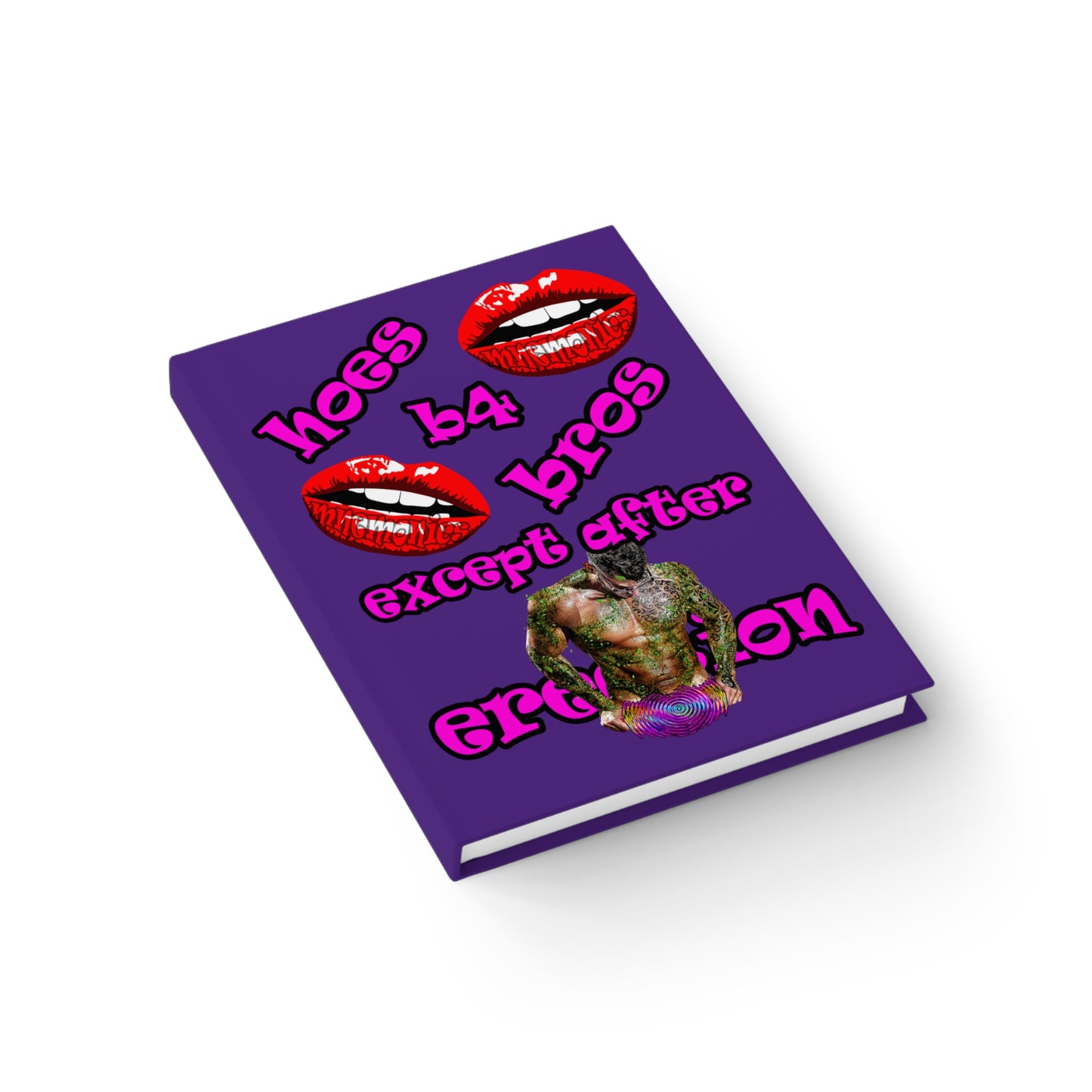 hoes b4 bros - journal-lined (purple)