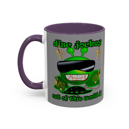 disc jockey - Accent Mug (grey)