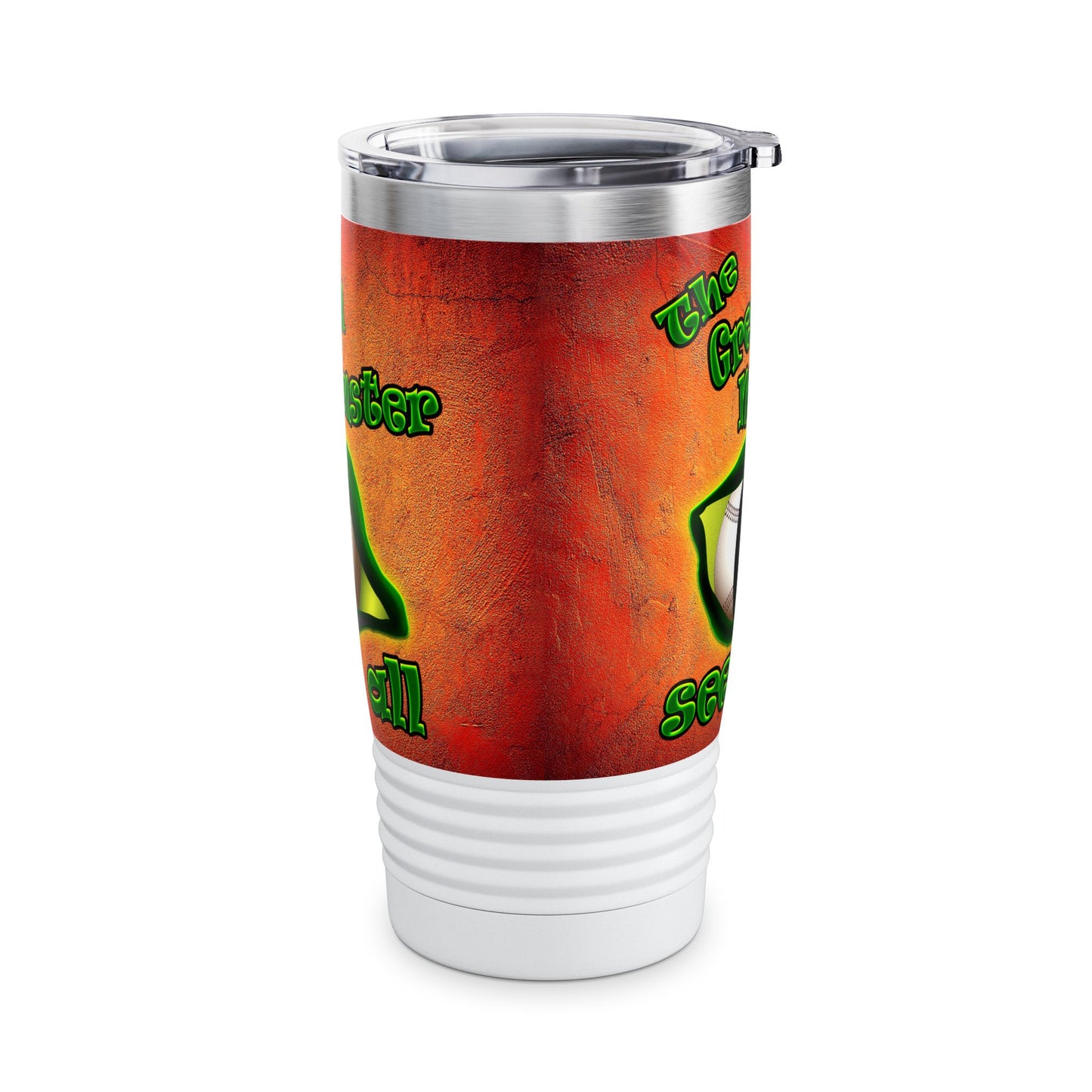 green monster - Ringneck Tumbler, 20oz (burnt orange)