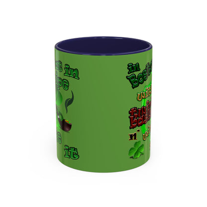 celtics logo - Accent Mug (green)