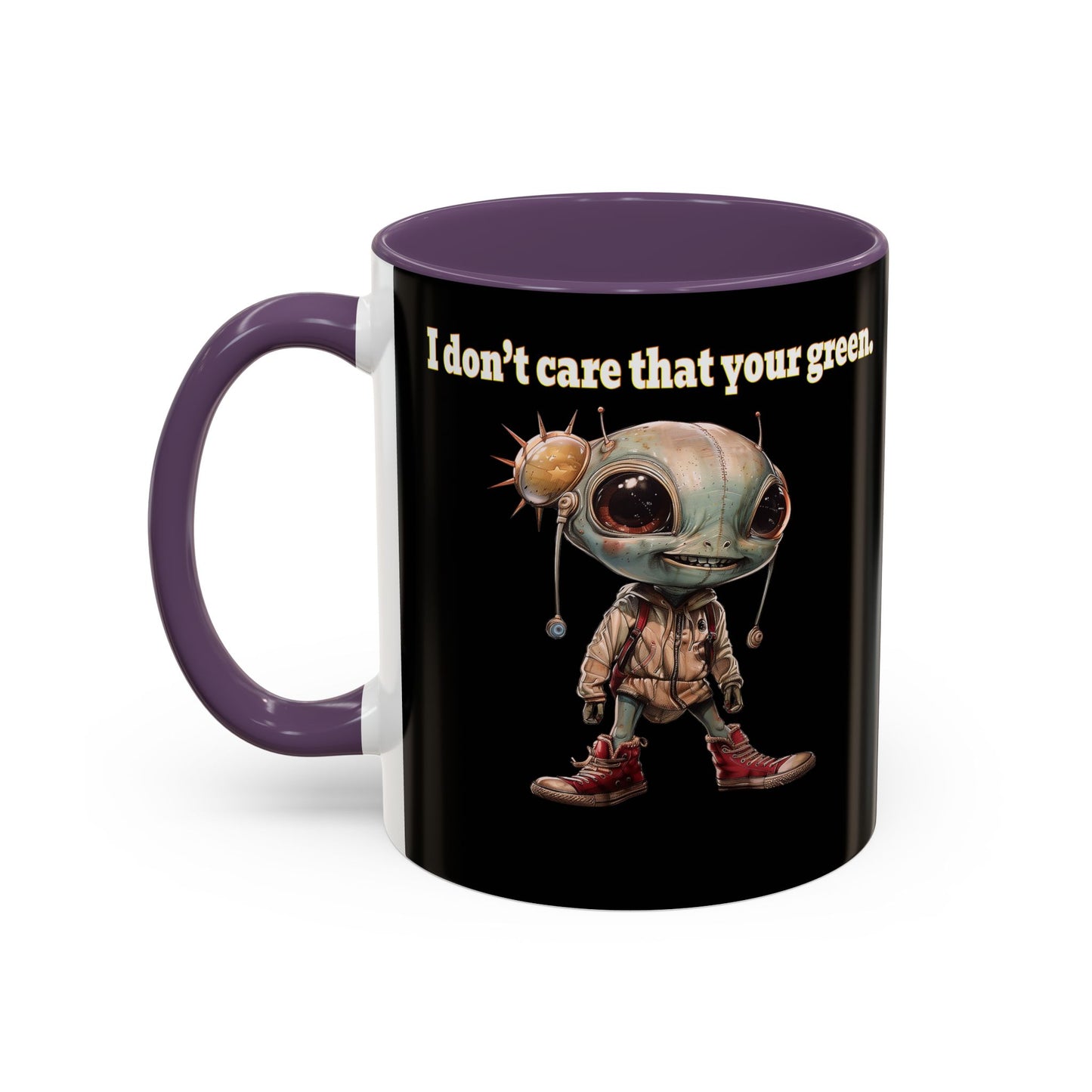 I don't care that your grey - Accent Mug (black)