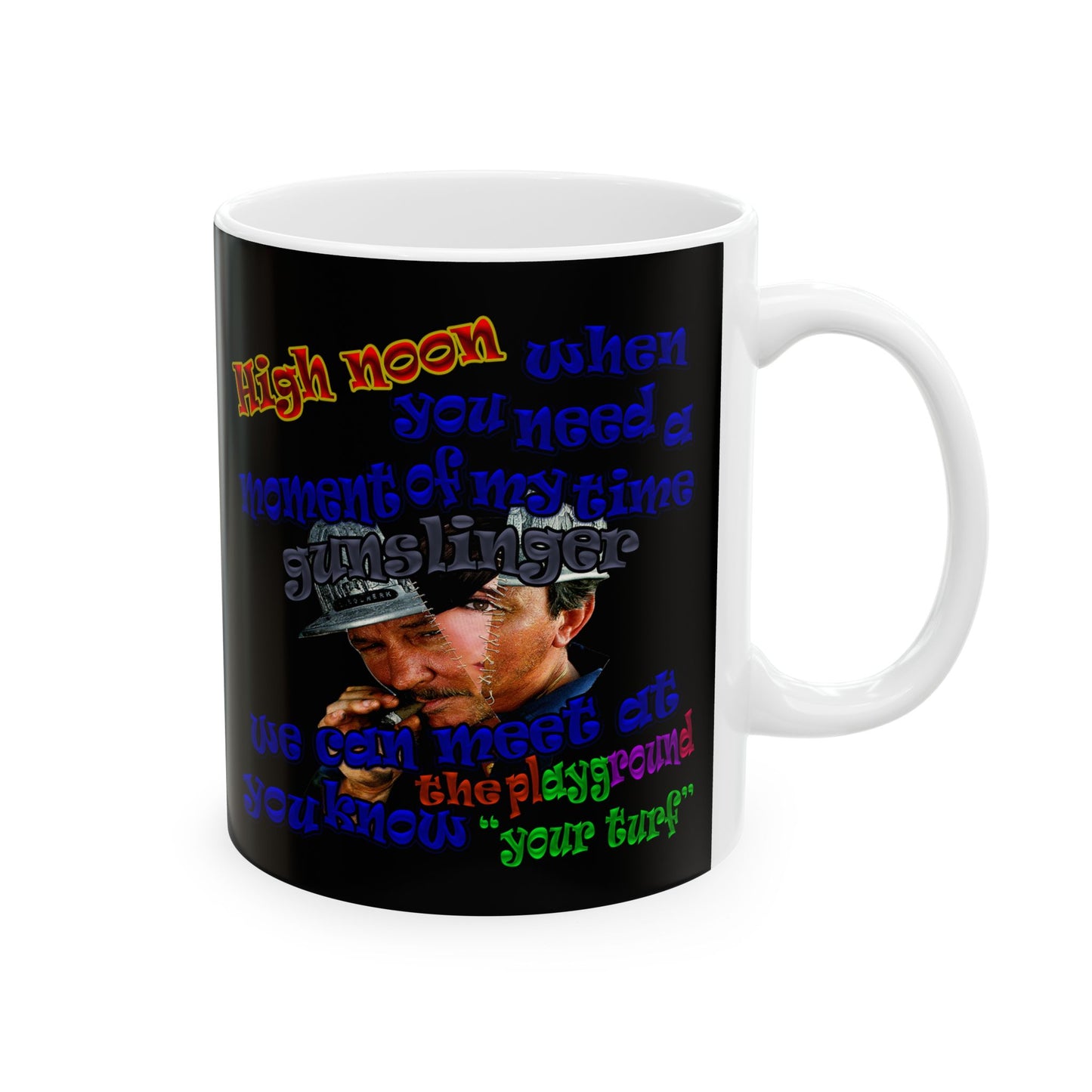 high noon - White Mug (black)