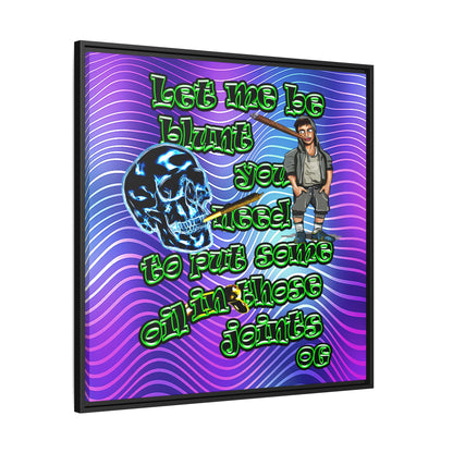 og - framed canvas art (purple wave)