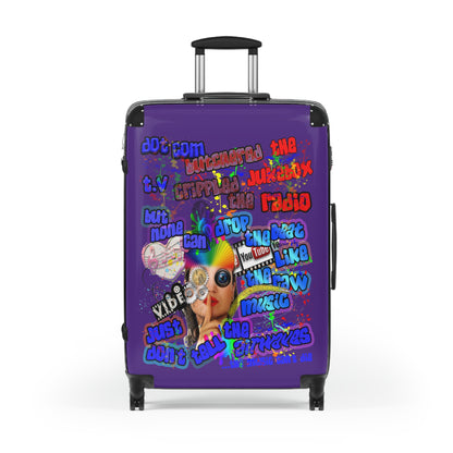 drop the beat - Suitcase (purple)