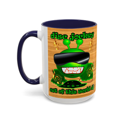 disc jockey - Accent Mug (butterscotch wood finish)
