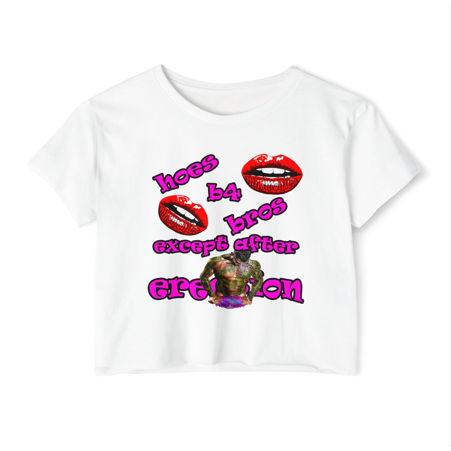 hoes b4 bros - Women's Festival Crop Top