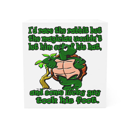 turtle race - note cube (white)