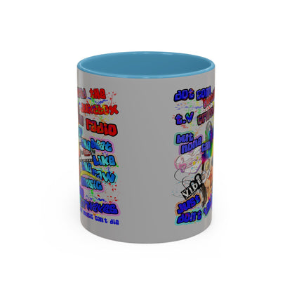 drop the beat - Accent Mug (light grey)