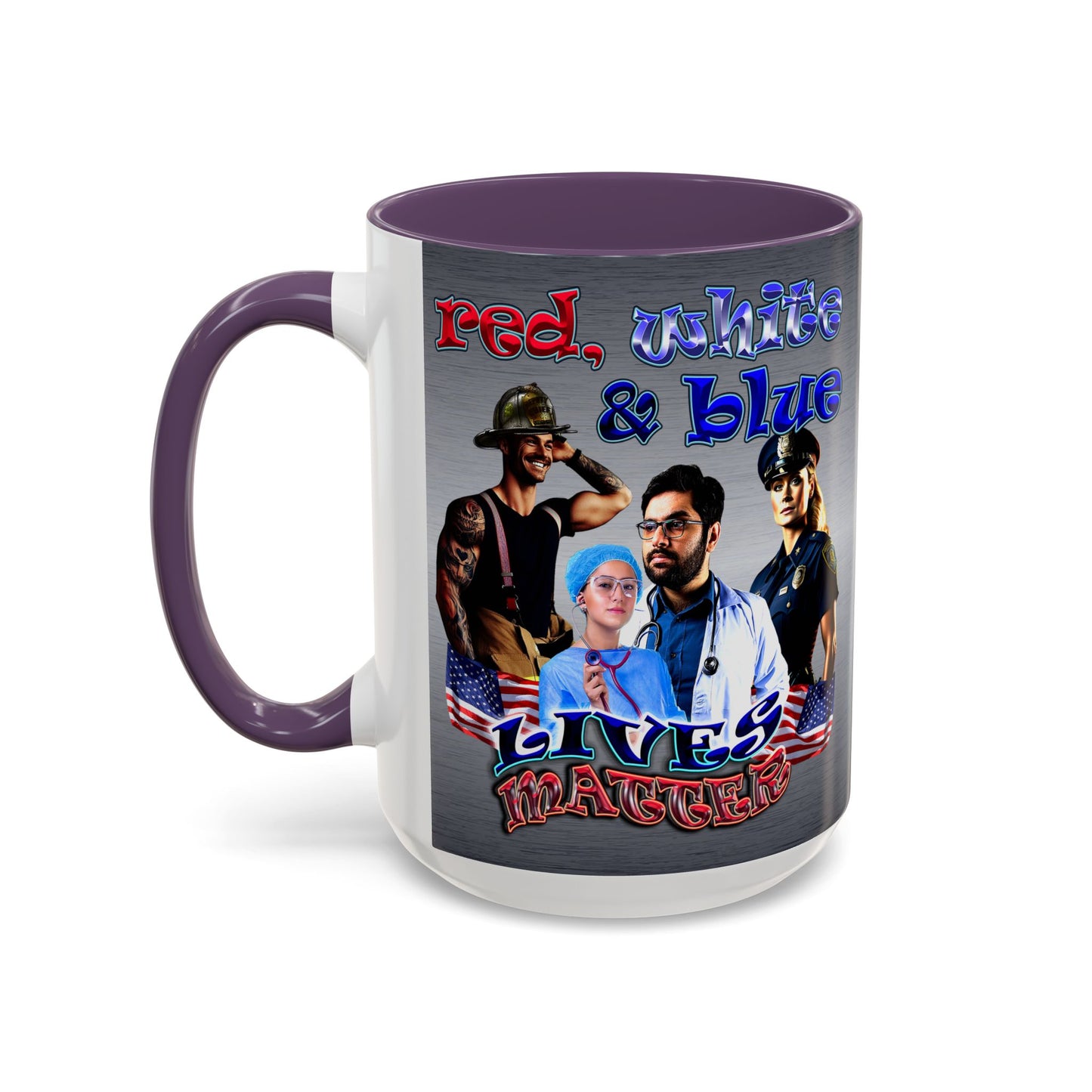 rw&b lives matter - Accent Mug (brushed nickel)