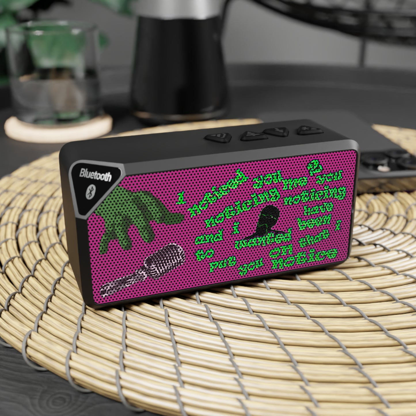 noticed you noticing - Jabba Bluetooth Speaker (pink)